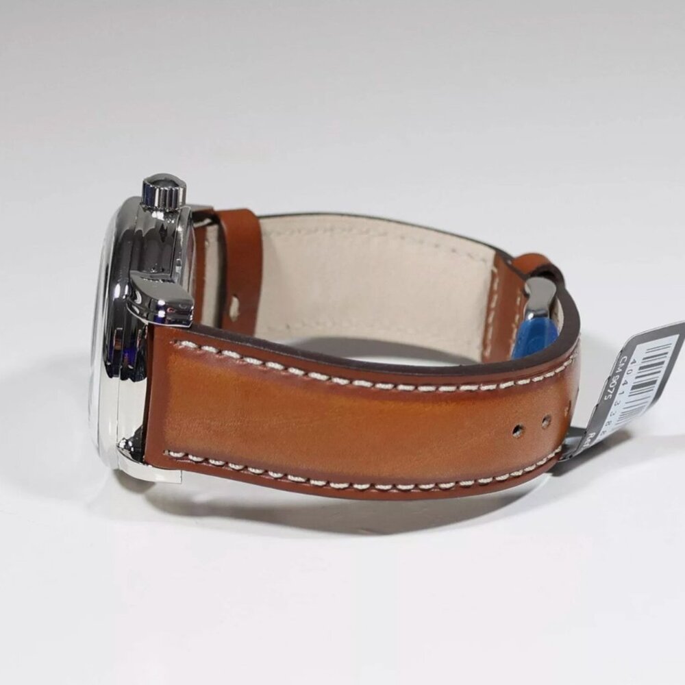 Zeppelin GMT Men's Stainless Steel Brown Leather Strap Watch - Picture 5 of 7
